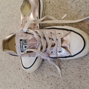 Rose Gold Converse All Star sneakers